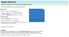 Desktop Screenshot of bazen-hostivar.wikina.cz